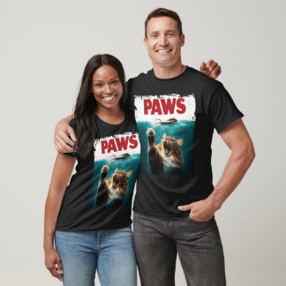Camiseta Rato Humorístico de Gato Paródico PWS, caçando o R