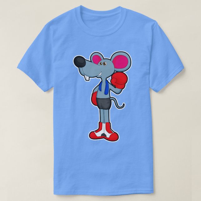 Camiseta Rato na caixa com luvas in a box 2 (Frente do Design)