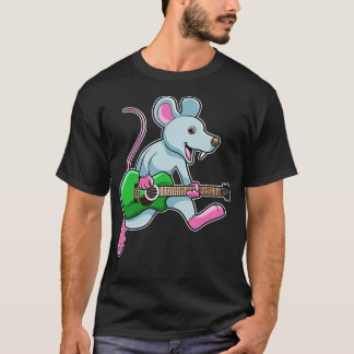 Camiseta Rato na Música com Violão