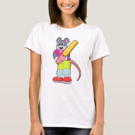 Camiseta Rato no Cricket com morcego de Cricket