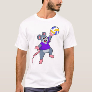 Camiseta Rato nos Esportes de Voleibol