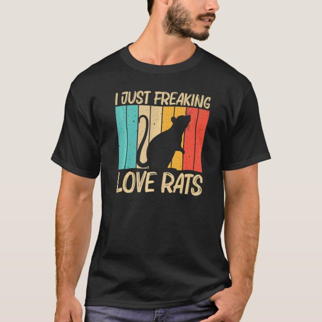 Camiseta Rato Para Homens Rato 11 Rato Pet Rodent (Frente)