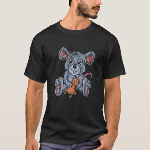 Camiseta Rato Para Homens Ratón Maus Coward P