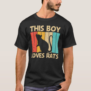 Camiseta Rato Para Meninos Crianças Rato Pet Roedor Rato