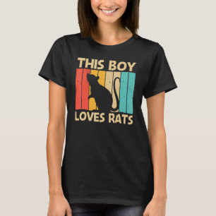 Camiseta Rato Para Rapazes Rato De Roedores Pet De Rato