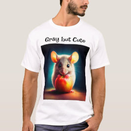 Camiseta Rato pequeno e bonito com a arte brilhante da cozi