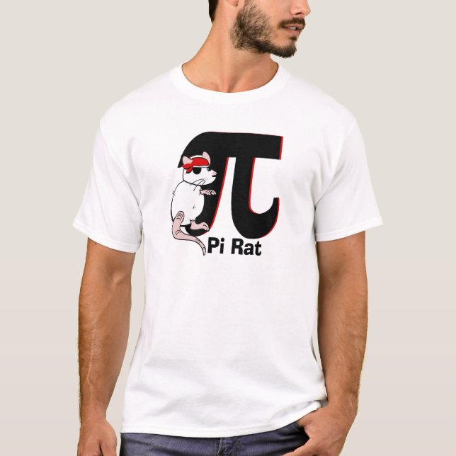 Camiseta Rato Pirata Pi Day (Frente)
