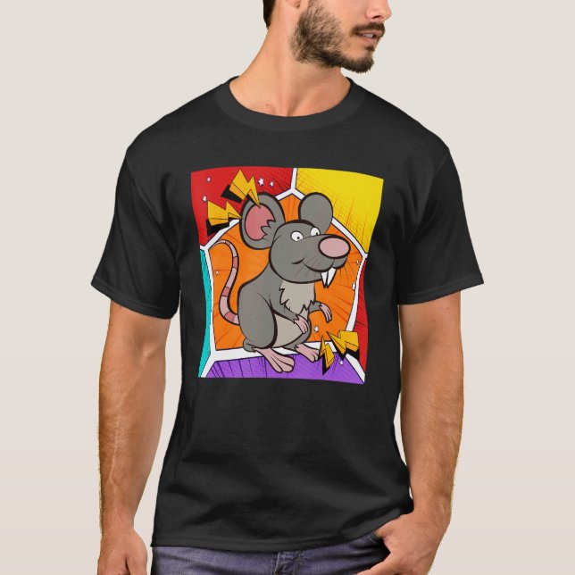 Camiseta Rato-Pop Rato do Proprietário de Animais de Compan (Frente)