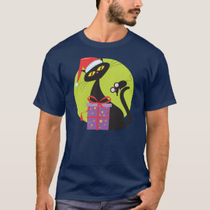 Camiseta Rato preto de gato preto dos anos 50