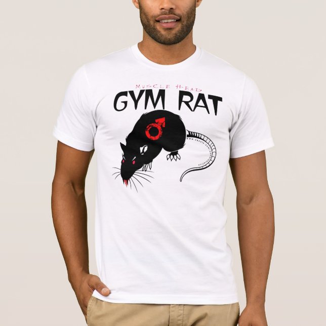 Camiseta Rato principal do Gym do músculo (Frente)