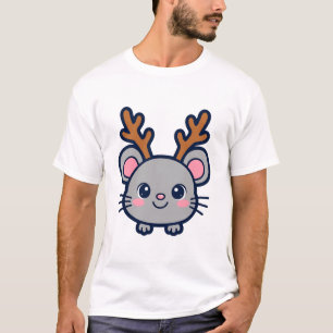 Camiseta Rato Rena de Natal