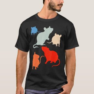 Camiseta Rato Retro Rat Animal Rodent Pet Ownership Rat