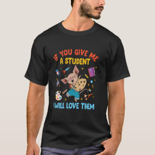 Camiseta Rato Se Me Dar Um Aluno Eu Os Amo