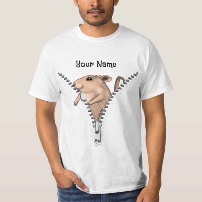 Camiseta Rato Zíper  (Frente)