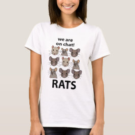 Camiseta Ratos Animais Que Estamos No Chat De Ratos Engraça
