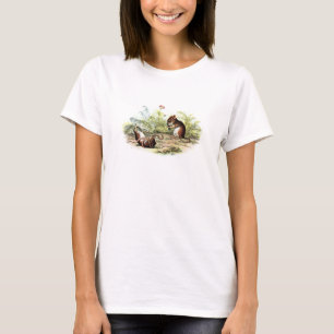 Camiseta Ratos da ilustração do rato de colheita dos 1800