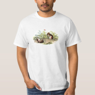 Camiseta Ratos da ilustração do rato de colheita dos 1800