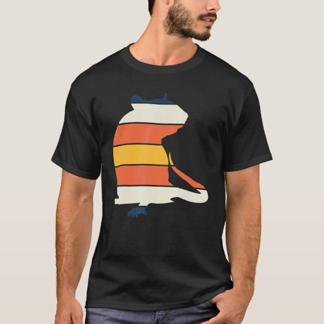 Camiseta Ratos de Rico de Silhoute de Rato Pet (Frente)