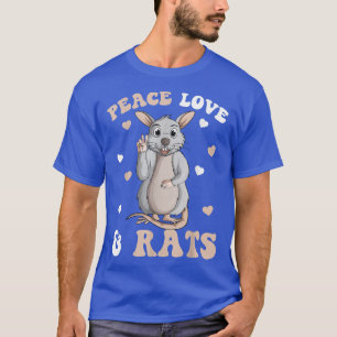Camiseta Ratos do Amor pela Paz Mulheres Crianças Ratos Men