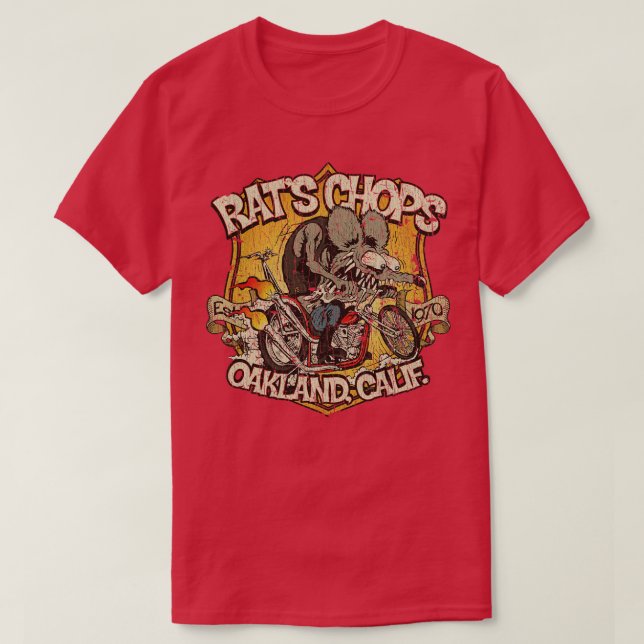 Camiseta Rats Chops 1970 (Frente do Design)