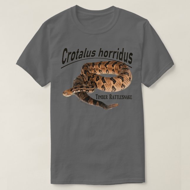 Camiseta Rattlesnake Crotalus horridus 1  (Frente do Design)