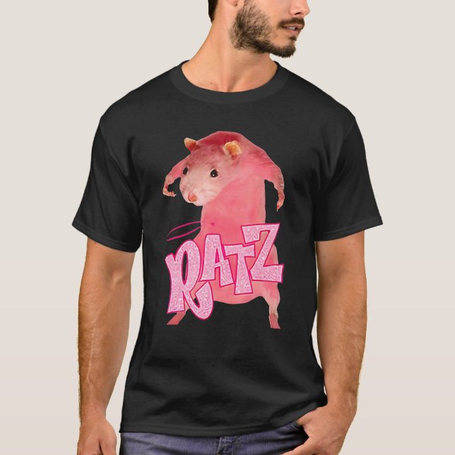 Camiseta Ratz Cute Pink Mouse (Frente)