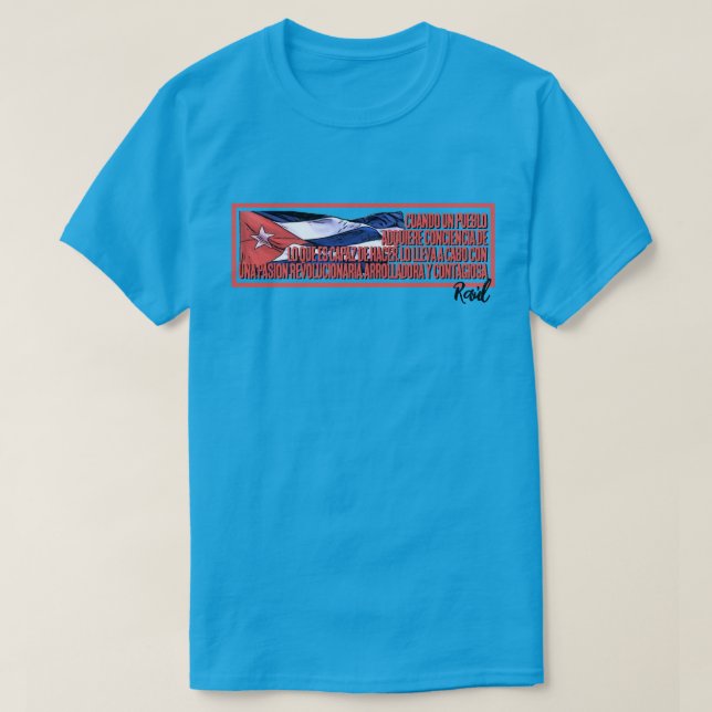 Camiseta Raúl Castro (Frente do Design)