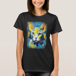 Camiseta Rave EDM Abyssinian Cat Headphone