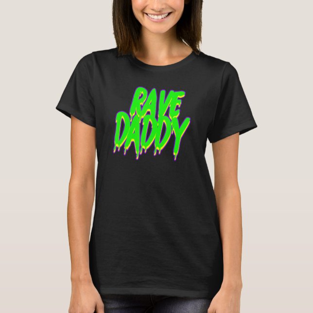 Camiseta Rave Pai Techno Rave Festival Party EDM Dance Ba (Frente)