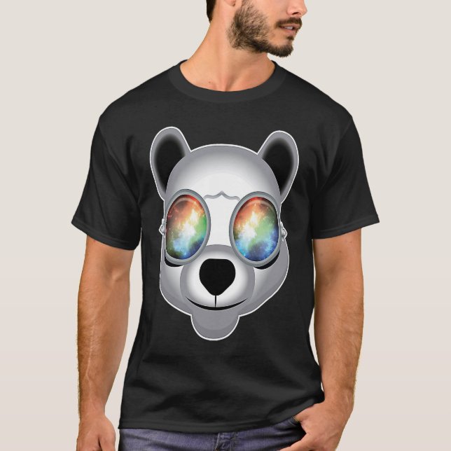 Camiseta Rave Panda Techno Trippy (Frente)
