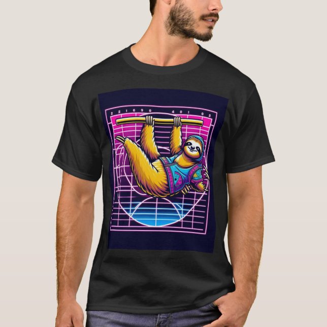 Camiseta Rave Sloth - Fibonacci (Frente)