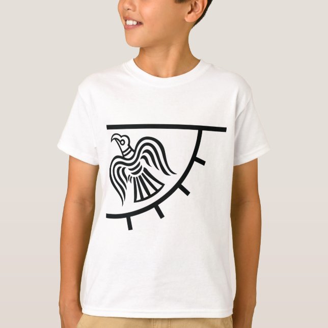 Camiseta Raven Banner (Viking Flag) (Frente)
