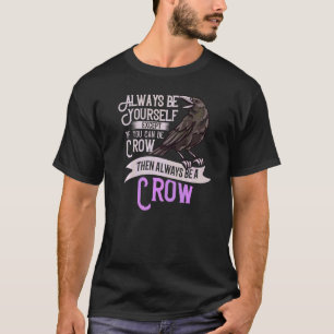 Camiseta Raven Crow Birding Bird Vigiando