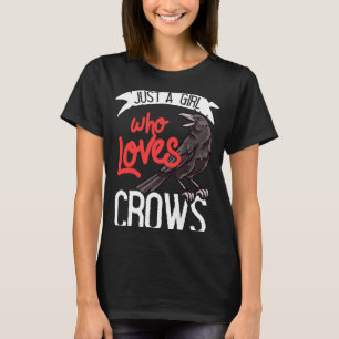 Camiseta Raven Crow Birding Bird Vigiando