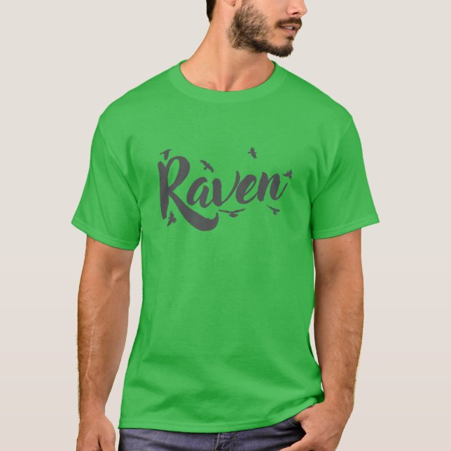 Camiseta Raven Crow Raven Bird Environment e Nature tem gra (Frente)