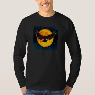 Camiseta Raven Moon Mystic Gothic Mythology Magic