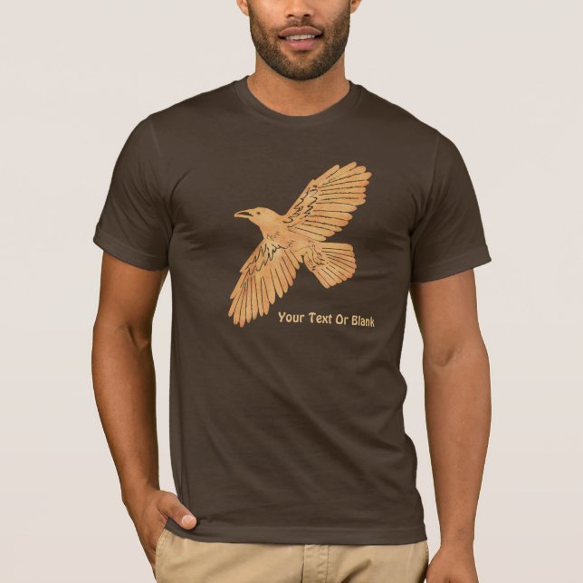 Camiseta Raven On Brown (Frente)
