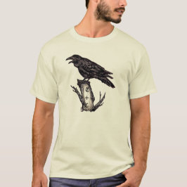Camiseta Raven Personalizada, Arte Original em Gre