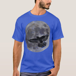 Camiseta Raven TShirtCrow Full Moon Raven