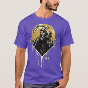 Camiseta Raven TShirtGrim Reaper Crow Angel Da Morte Oculta