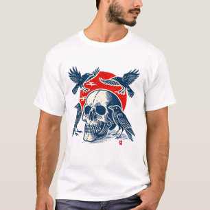 Camiseta Ravens e Crânio