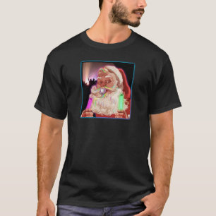 Camiseta Raver engraçado do papai noel dos delírios de