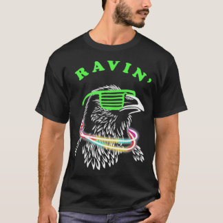 Camiseta Ravin Raven Rave Party Neon Bird Funny grillmaster
