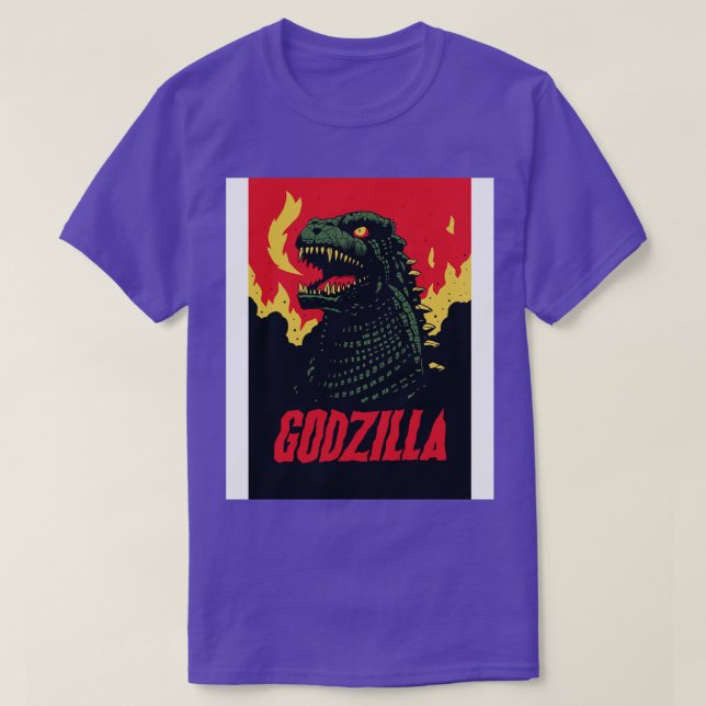 Camiseta Raw Roaring Godzilla (Frente do Design)