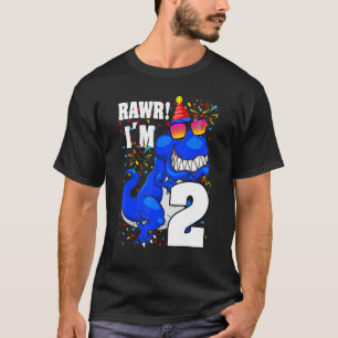Camiseta Raw, sou 2 Crianças de 2 anos.