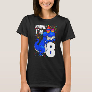 Camiseta Raw, sou 8 Crianças de 8 Anos, Crianças de 8 Anos.