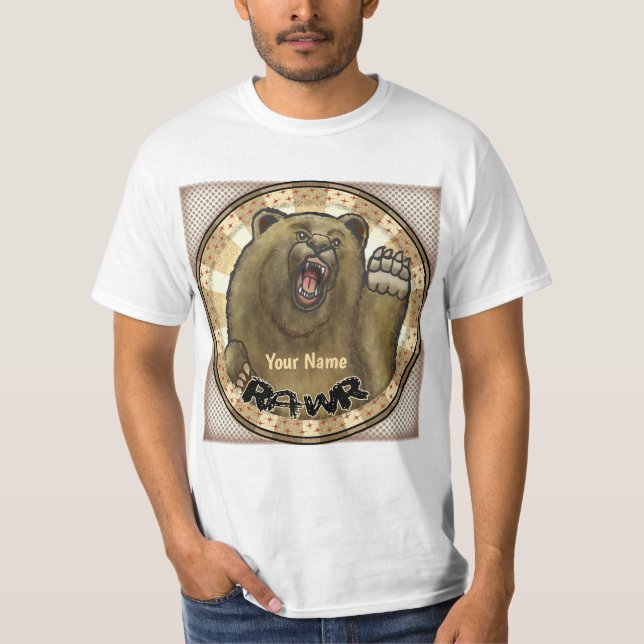 Camiseta Rawr Bear T-Shirt (Frente)