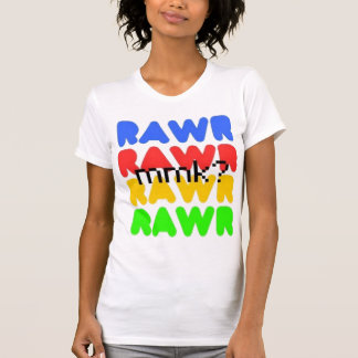 Camiseta RAWR colorido