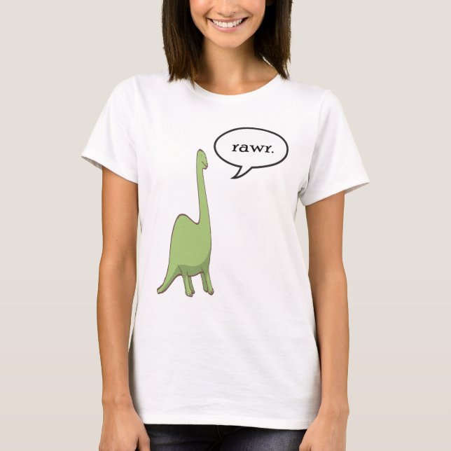Camiseta Rawr do dinossauro! (Frente)