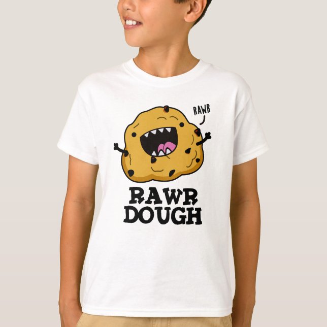 Camiseta Rawr Dough Engraçado Comida Pun (Frente)
